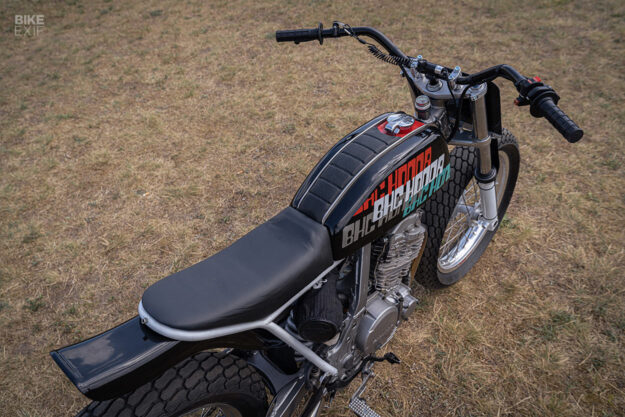 Honda NX650 Dominator flat tracker by Berham Customs
