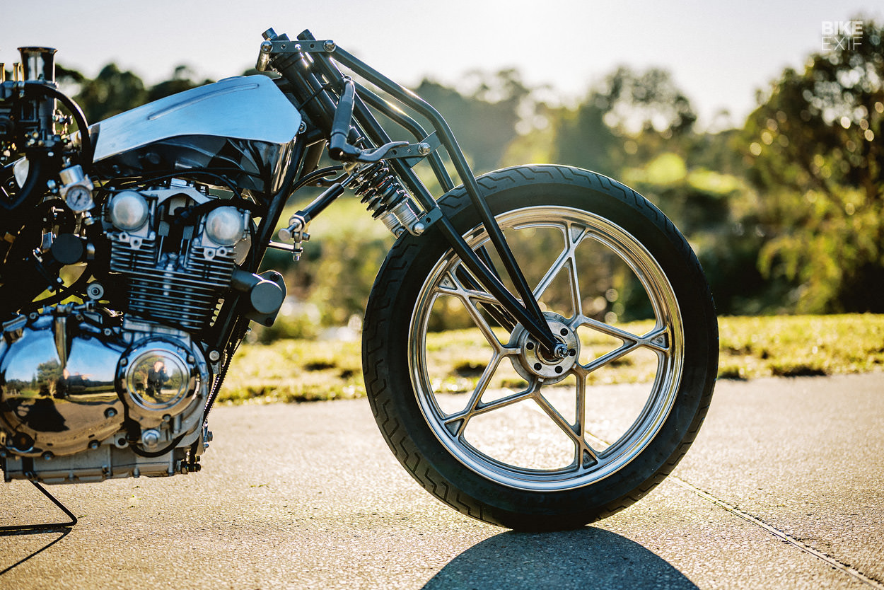 Turbo charged Suzuki GS650 bobber by Machine 1867
